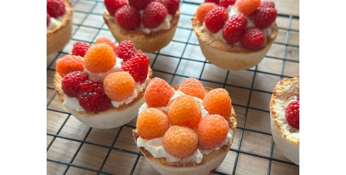 Tartaletki kokosowe z malinami (bez glutenu)