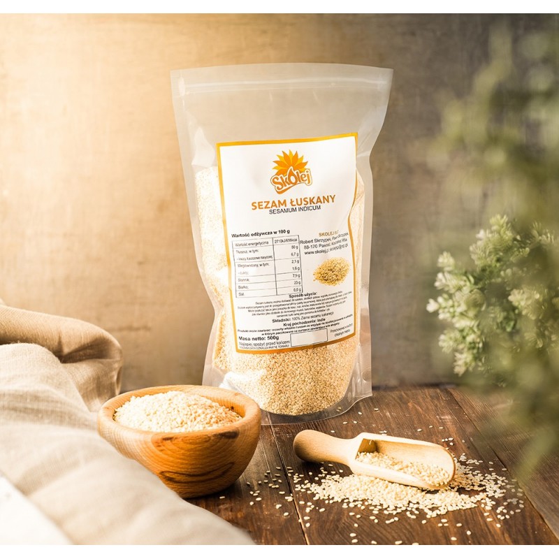 Sezam Biały Łuskany 500g