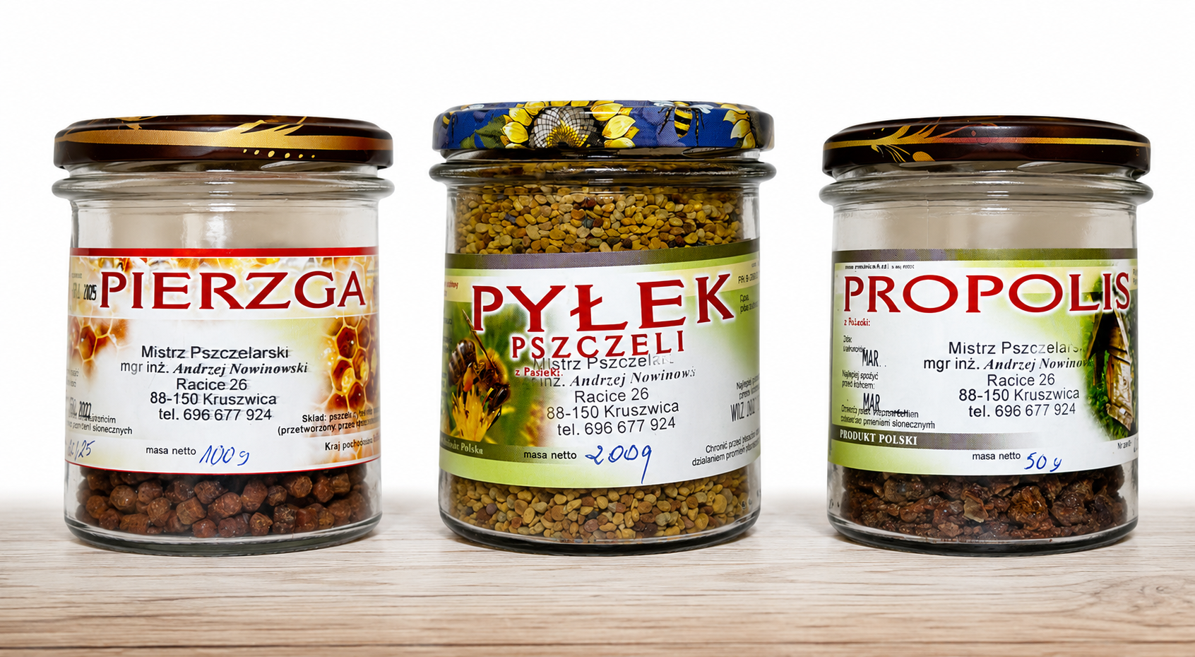 Pierzga, pyłek pszczeli, propolis i miód – naturalne produkty pszczele